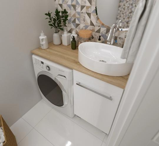 Столешница 110*50 см лдсп цвет дуб с кронштейном правая